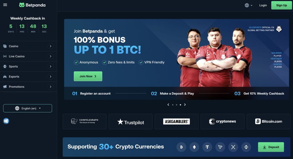 Betpanda No Verification Bitcoin Casino